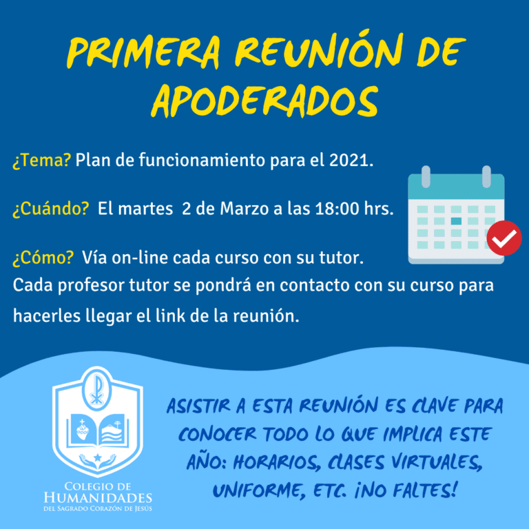 Primera Reunión de Apoderados 2021