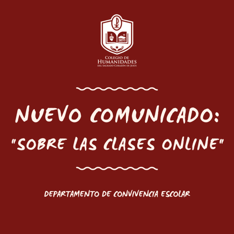 Comunicado: Sobre clases online