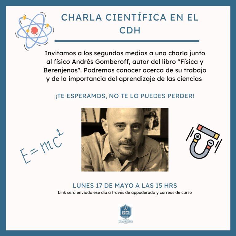 17 de mayo: charla científica