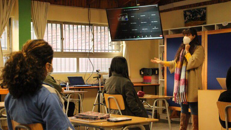 Primer día de retorno a clases de los séptimos básicos