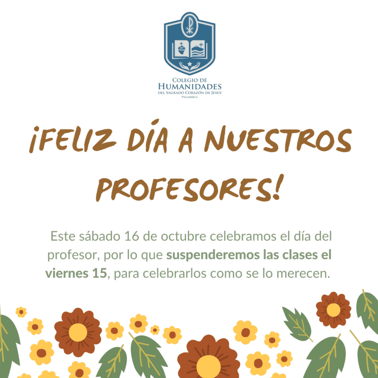 Suspensión de clases por Día del Profesor