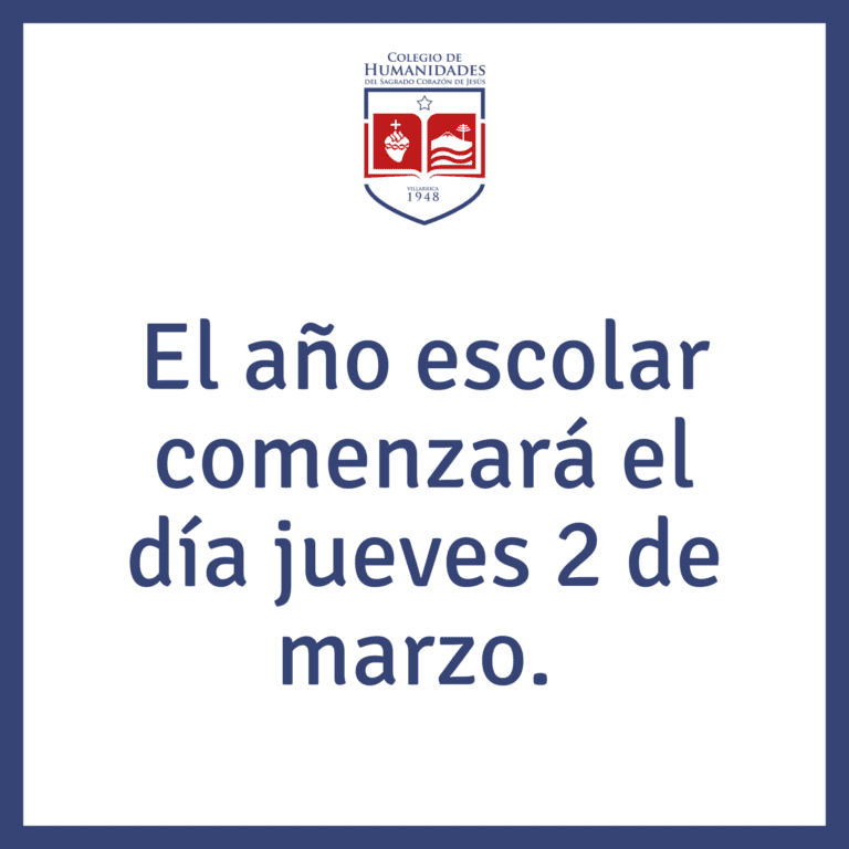 Inicio del Año Escolar