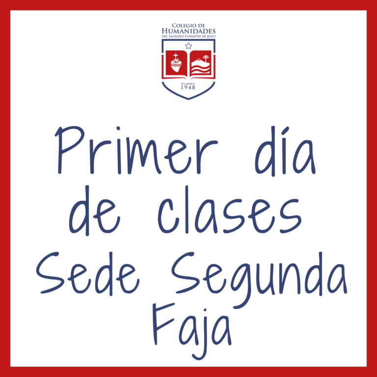 Primer día de clases «Sede Segunda Faja»