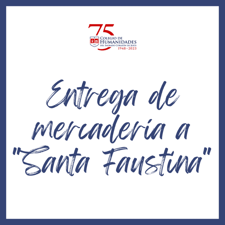 Entrega mercadería a comedor «Santa Faustina»