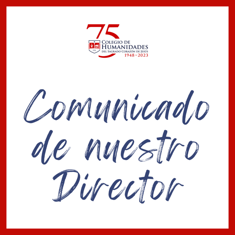 Comunicado de nuestro Director